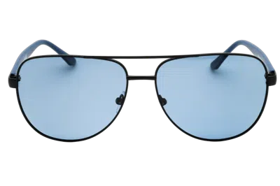 Bmw Bs002802m Aviator Full Rim Sunglasses In Blue