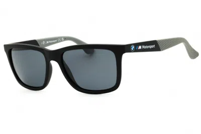 Bmw Bs0031 02d Matte Black/smoke Polarized In Blue