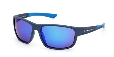 Bmw Bs0046 91x Occhiali Da Sole Blu Per Uomo In Blue
