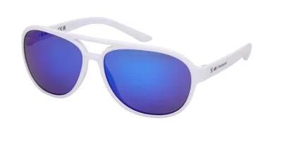 Bmw Bs0048 21x Occhiali Da Sole Bianchi Per Uomo In White