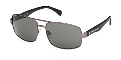 Bmw Bs0050 09n Men's Sunglasses Gunmetal Size 59 In Neutral