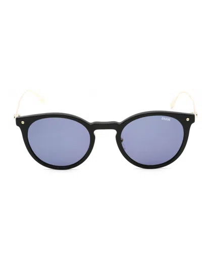 Bmw Bw0007 Sunglasses In Shiny Black / Blue