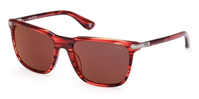 Bmw Bw0037 68l Men's Sunglasses Red Size 56
