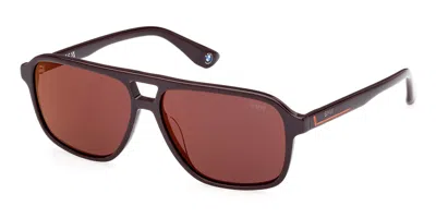 Bmw Bw0039 50l Men's Sunglasses Brown Size 58