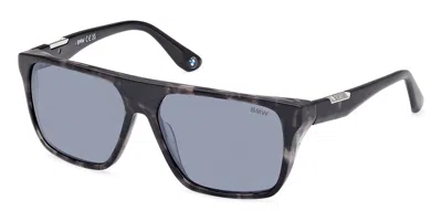 Bmw Bw0040-h 56c Men's Sunglasses Tortoiseshell Size 57 In Black