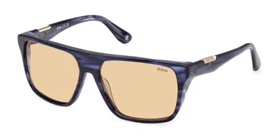 Bmw Bw0040-h 92j Men's Sunglasses Blue Size 57