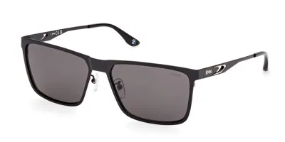 Bmw Bw0049-h Polarized 02d Occhiali Da Sole Neri Per Uomo In Black