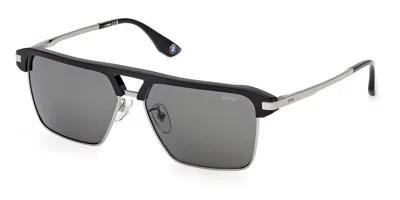 Bmw Bw0068-h Polarized 01d Occhiali Da Sole Neri Per Uomo