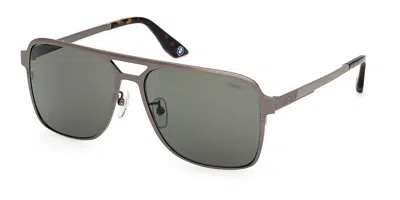 Bmw Bw0069-h 09n Occhiali Da Sole Gunmetal Per Uomo In Gray