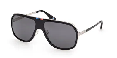 Bmw Bw0076-h Polarized 01d Men's Sunglasses Black Size 63