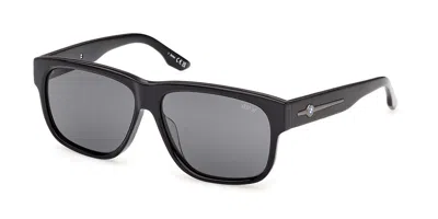 Bmw Bw0079-h Polarized 01d Men's Sunglasses Black Size 59