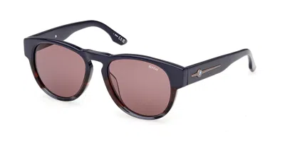 Bmw Bw0080-h 56j Men's Sunglasses Tortoiseshell Size 53 In Multi