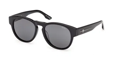 Bmw Bw0080-h Polarized 01d Men's Sunglasses Black Size 53