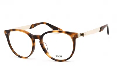 Bmw Bw5003h Round Tortoiseshell Acetate Eyeglasses In Brown