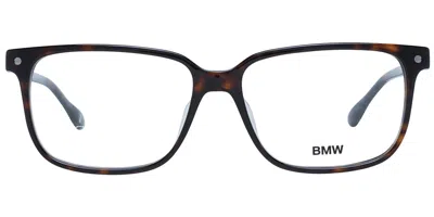 Bmw Bw5033-f Asian Fit Men's Glasses, Tortoiseshell, Size 56 In Brown