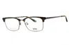 Bmw Bw5074h Titanium Alloy Rectangular Eyeglasses In Gray