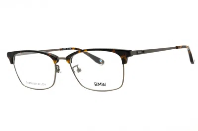 Bmw Bw5074h Titanium Alloy Rectangular Eyeglasses In Gray