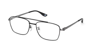 Bmw Bw5102-h 005 Men's Glasses Black Size 56 - Free Lenses - Blue Light Block Available In Gray