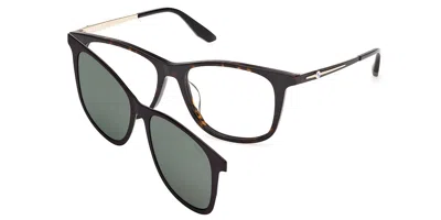 Bmw Bw5116-h With Clip-on 052 Men's Glasses Tortoiseshell Size 56 - Free Lenses - Blue Light Block Avail In Brown