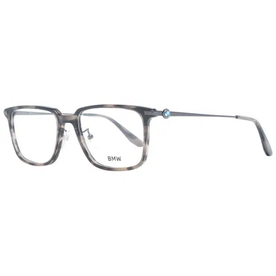 Bmw Gray Men Optical Frames In Animal Print