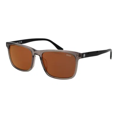 Bmw Gray Plastic Sunglasses In Brown