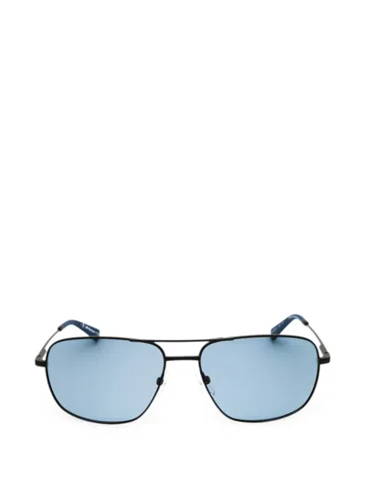 Bmw Matte-finish Pilot-frame Sunglasses In Black