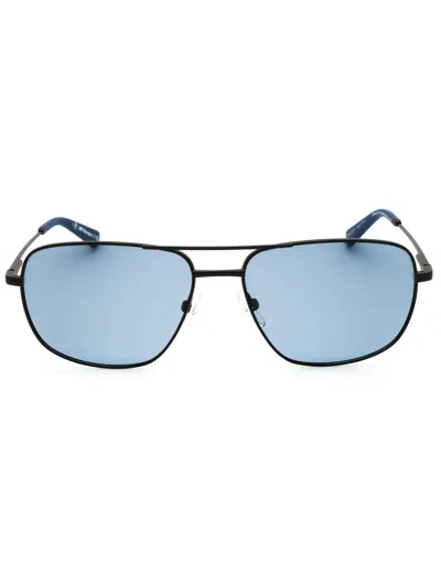 Bmw Metal Rectangular Men's Sunglasses In Blue