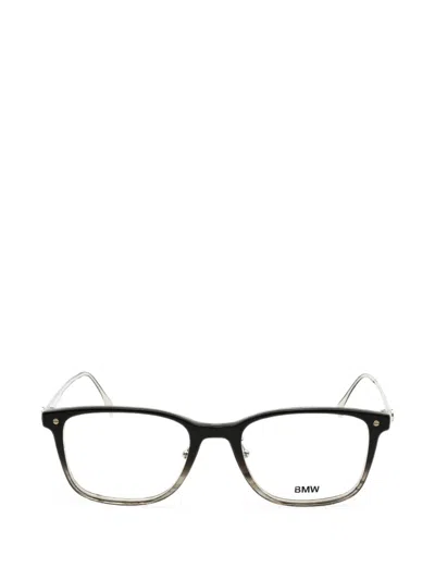 Bmw Rectangle-frame Glasses In Black