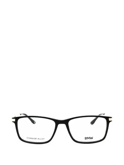Bmw Rectangle-frame Glasses In Black
