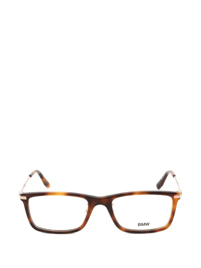 Bmw Rectangle-frame Glasses In Brown