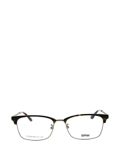 Bmw Rectangle-frame Tortoise-shell Effect Glass In Orange