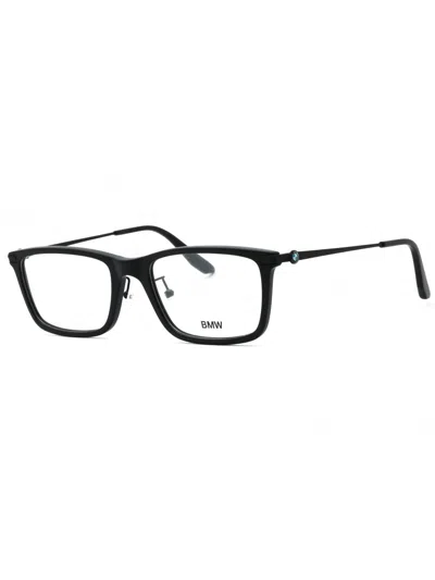 Bmw Rectangular Eyeglasses 56-20-145 - Sleek Matte Finish In Black