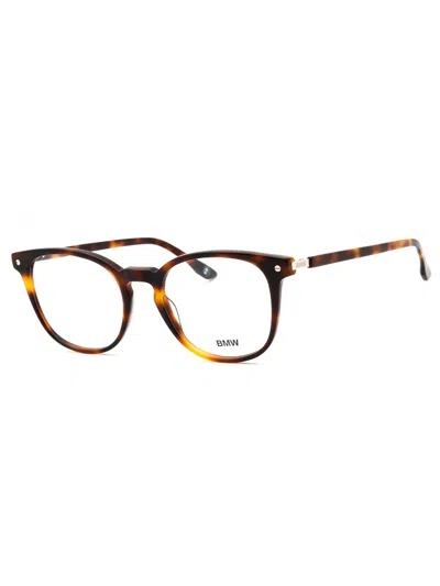 Bmw Round Eyeglasses With Clear Demo Lens - 52 Mm In Brown