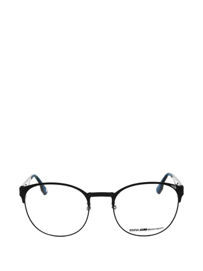 Bmw Round-frame Glasses In Black