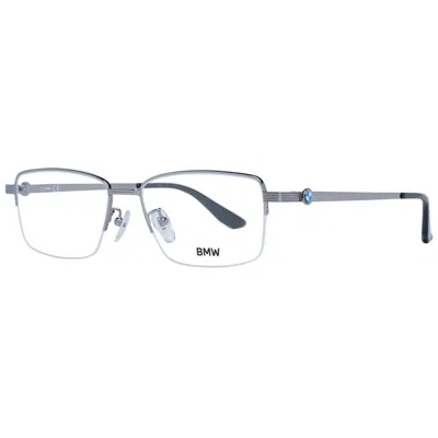 Bmw Silver Men Optical Frames In Animal Print
