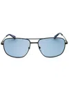 Bmw Metal Rectangular Men's Sunglasses In Burgundy