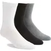 Bn3th 3-pack Classic Crew Socks In Black/grey/white 3 Pack