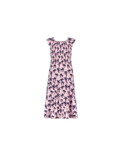 B.nosy Junior & Tween Printed Maxi Dress In Tropical All Over Print In Pink