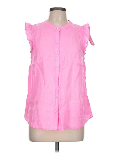 Bnx Sleeveless Button Down Shirt In Pink
