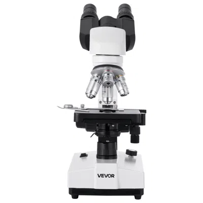 Bnxns Binocular Microscope, 40-5000x Magnification, Professional Compound Microscope For Adult With Dual S In White