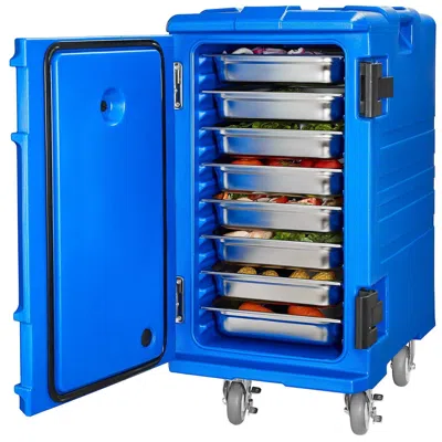 Bnxns Insulated Food Pan Carrier, 127 Qt Hot Box For Catering, Food Box Carrier With Double Buckles, Front