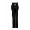 Bo&po Black Gaia Flare Jeans Gold In Black