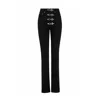 Bo&po Black Gaia Flare Jeans Silver In Black