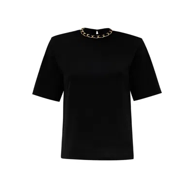 Bo&po Women's Alura Tshirt Black Gold
