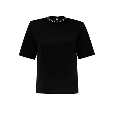 Bo&po Women's Alura Tshirt Black Silver