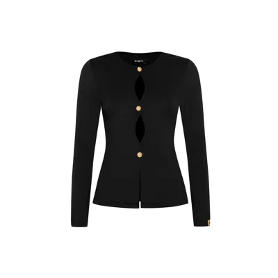 Bo&po Women's Black / Gold Sola Top Gold In Black/gold
