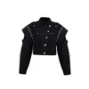 Bo&po Women's Black Perry Denim Jacket In Black
