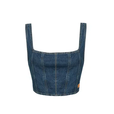 Bo&po Women's Blue Kerry Denim Top
