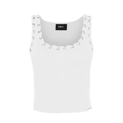 Bo&po Women's Cameo Top White