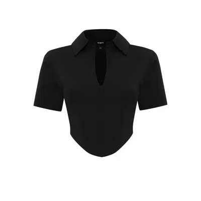 Bo&po Women's Stella Corset Top Black